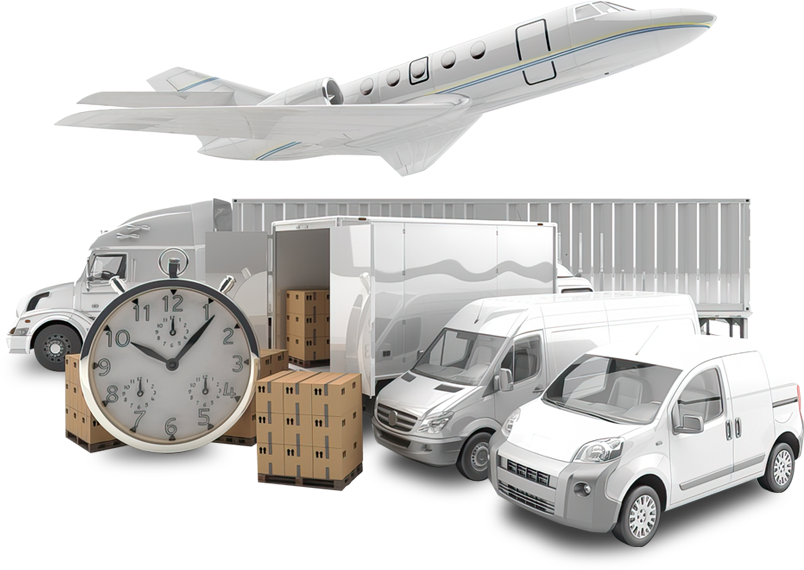 Various means of transport for delivery